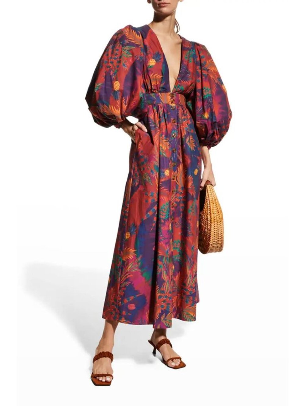 FARM Rio Tie Dye Forest Maxi Dress - Picture 3 of 9